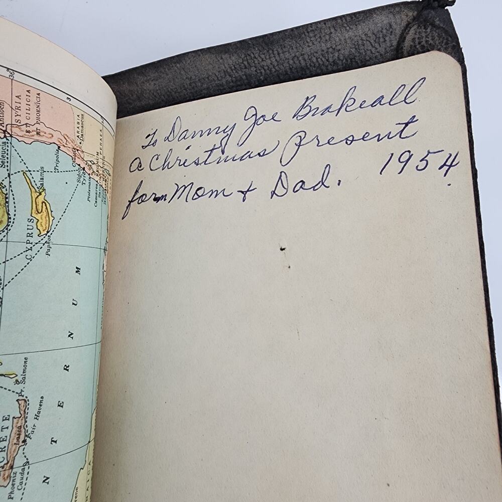 Antique Holy Bible Nelson Self Pronouncing Black Leather 1900s AS IS Need Repair - Picture 13 of 16